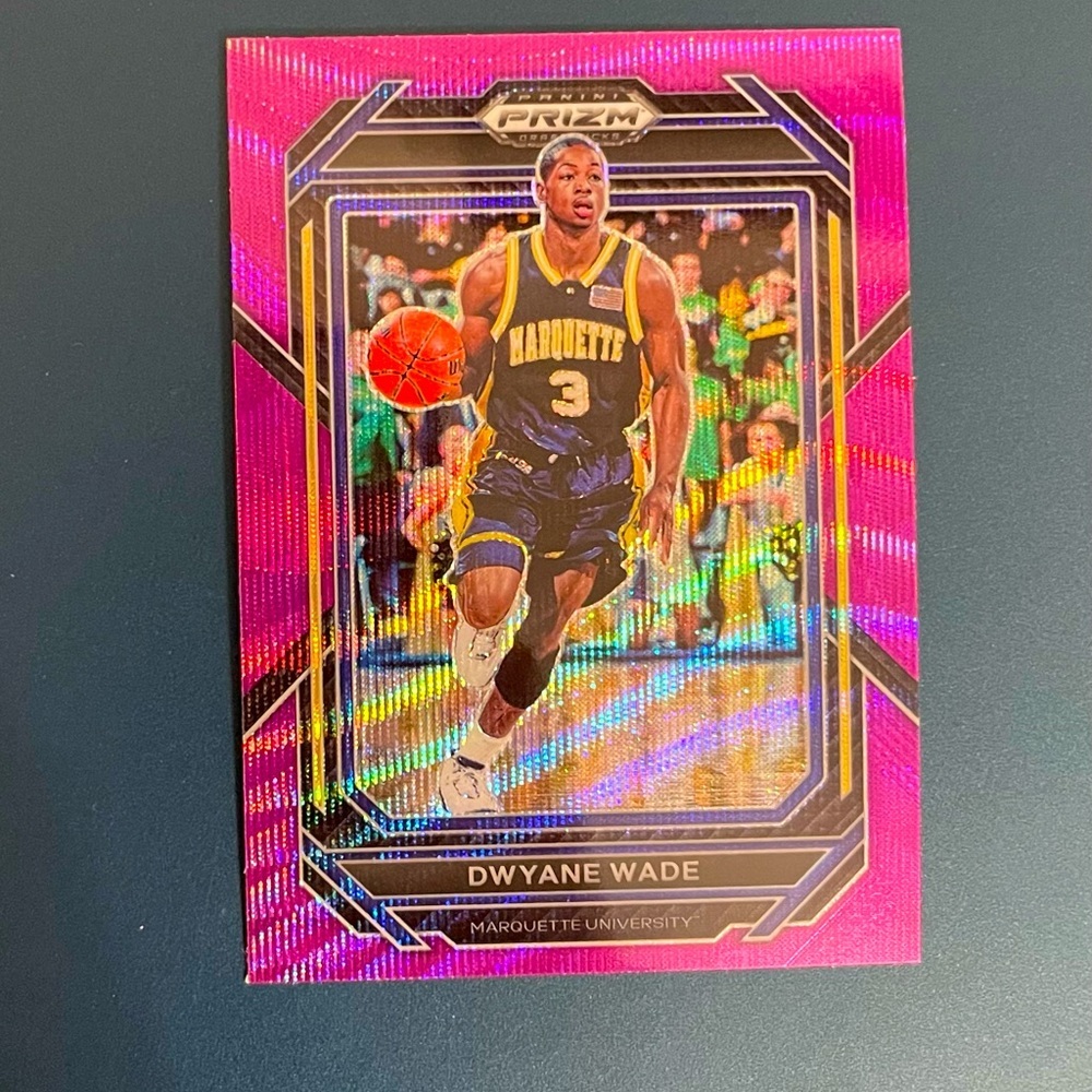 Dwyane Wade Purple Wave Prizm 2023 Panini Prizm Basketball Miami Heat